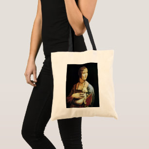 Dame met een hermelijn van Leonardo da Vinci Tote Bag