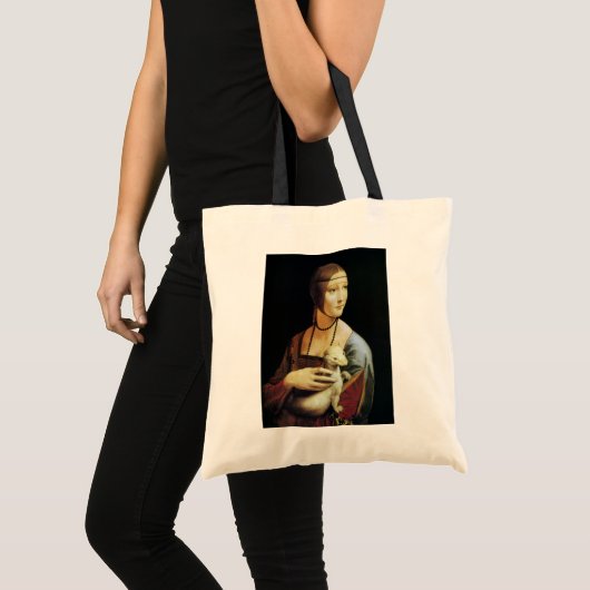 Dame met een hermelijn van Leonardo da Vinci Tote Bag (Voorkant (product))
