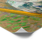 Dame met een hond poster (Hoek)