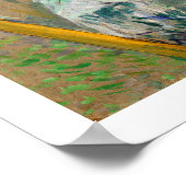 Dame met een hond poster (Hoek)