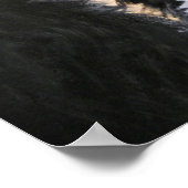 dame met een hond/Poster Poster (Hoek)