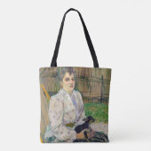 Dame met een hond tote bag (Achterkant)