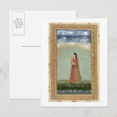 Dame met een kom rozen, van de Kleine Klive Briefkaart (Voorkant / Achterkant)