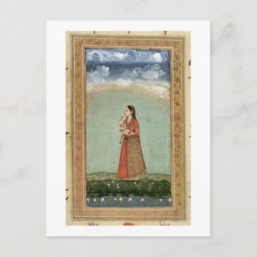 Dame met een kom rozen, van de Kleine Klive Briefkaart (Voorkant)