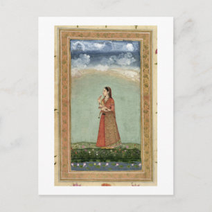 Dame met een kom rozen, van de Kleine Klive Briefkaart