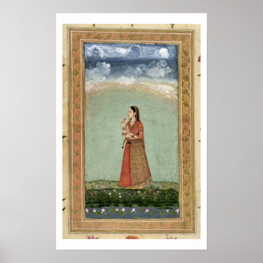 Dame met een kom rozen, van de Kleine Klive Poster (Voorkant)