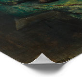 Dame met een lute van Thomas Dewing Poster (Hoek)