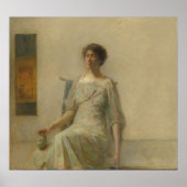 Dame met een masker - Thomas Dewing Fine Art Poste Poster (Voorkant)