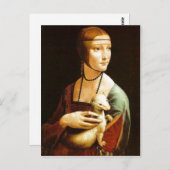 Dame met een mijn van Leonardo da Vinci, 1483, o Briefkaart (Voorkant / Achterkant)