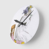 Dame met een negligee uit 'Costume Parisien', Ronde Klok (Hoek)