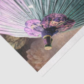 Dame met een parasol, Franse chic Tissuepapier (Detail)