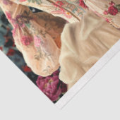 Dame met een Parasol, Vogel, Bloemen & Lantaarns A Tissuepapier (Detail)