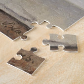 Dame met een rode waaier (van Eugene de Blaas) Legpuzzel (Zijkant)