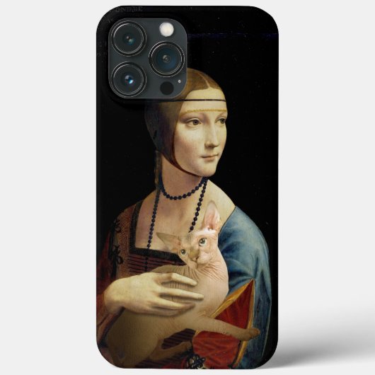 Dame met een Sphynx Cat Case-Mate iPhone Case (Achterkant)