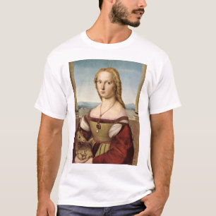 Dame met een Unicorn T-shirt