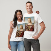 Dame met een Unicorn T-shirt (Unisex)