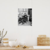 Dame met een Verborgen Flask, 1922.  foto Poster (Keuken)