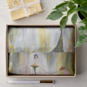 Dame met een vlinderdebreuk tissuepapier (Geschenk)