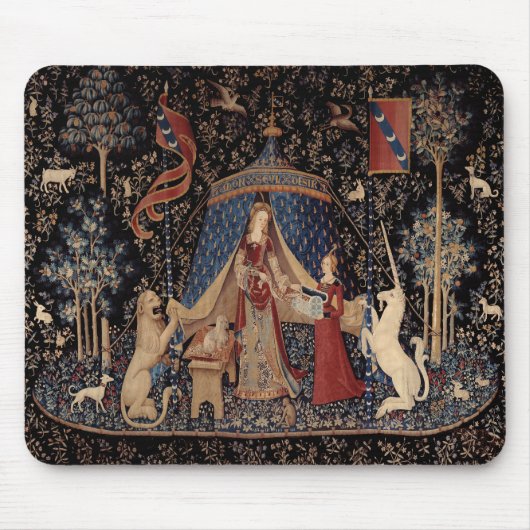 Dame met Eenhoorn Mousepad - Middeleeuwse Eenhoorn Muismat (Voorkant)