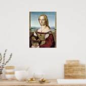 Dame met eenhoorn - Raphael - c1506 Poster (Keuken)