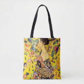 Dame met Fan van Gustav Klimt Tote Bag (Voorkant)