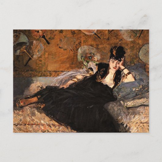Dame met Fans Edouard Manet Briefkaart (Voorkant)