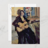 Dame met gitaar, 1911 briefkaart (Voorkant / Achterkant)