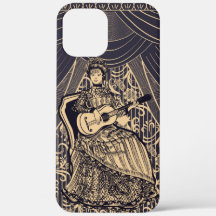 Dame met gitaar