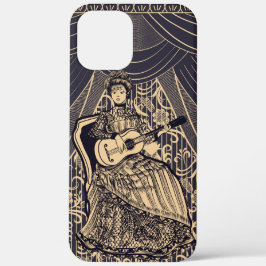 Dame met gitaar Case-Mate iPhone case