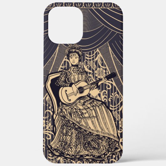 Dame met gitaar Case-Mate iPhone case (Achterkant)