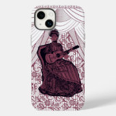 dame met gitaar Case-Mate iPhone case (Achterkant)