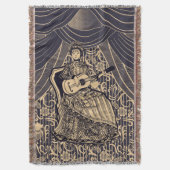 Dame met gitaar deken (Voorkant Verticaal)