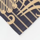 Dame met gitaar fleece deken (Hoek)