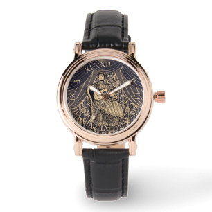 Dame met gitaar horloge