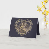 Dame met gitaar kaart (Gele Bloem)