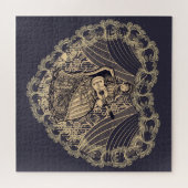 Dame met gitaar legpuzzel (Horizontaal)