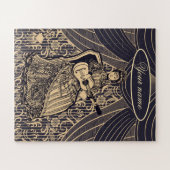 Dame met gitaar legpuzzel (Horizontaal)