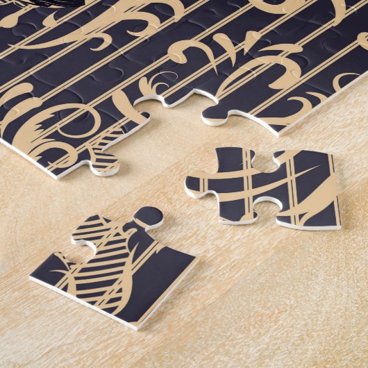 Dame met gitaar legpuzzel (Zijkant)