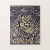 Dame met gitaar legpuzzel (Verticaal)