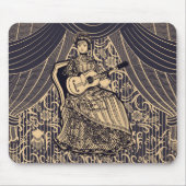 Dame met gitaar muismat (Voorkant)