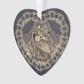 Dame met gitaar ornament (voorkant)