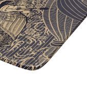 Dame met gitaar snijplank (Hoek)