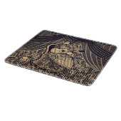 Dame met gitaar snijplank (Hoek)