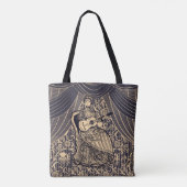 Dame met gitaar tote bag (Achterkant)