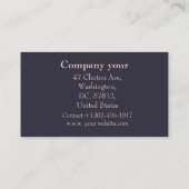 Dame met gitaar visitekaartje (Achterkant)