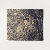 Dame met gitaar wandkleed (Voorkant (horizontaal))