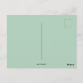 dame met harp en vlaggemblemen van Erin Briefkaart (Achterkant)