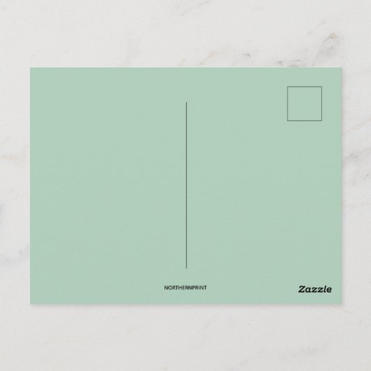 dame met harp en vlaggemblemen van Erin Briefkaart (Achterkant)