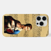Dame met hermelijn van Leonardo da Vinci iPhone Hoesje (Achterkant horizontaal)
