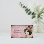  dame met het Visitekaartje van het Pet Teacup (Staand voorkant)